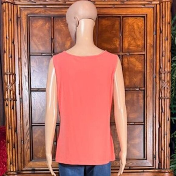 IMAN Coral Scoop Neck Tank - Picture 4 of 13
